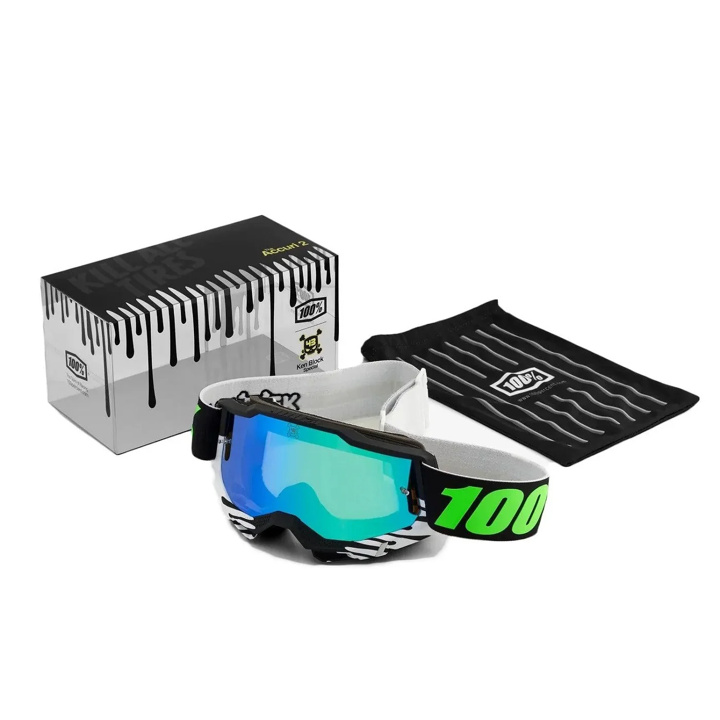 Accuri 2 UTV Mirror Lens - Ken Block LTD - Mirror Green - Image 2