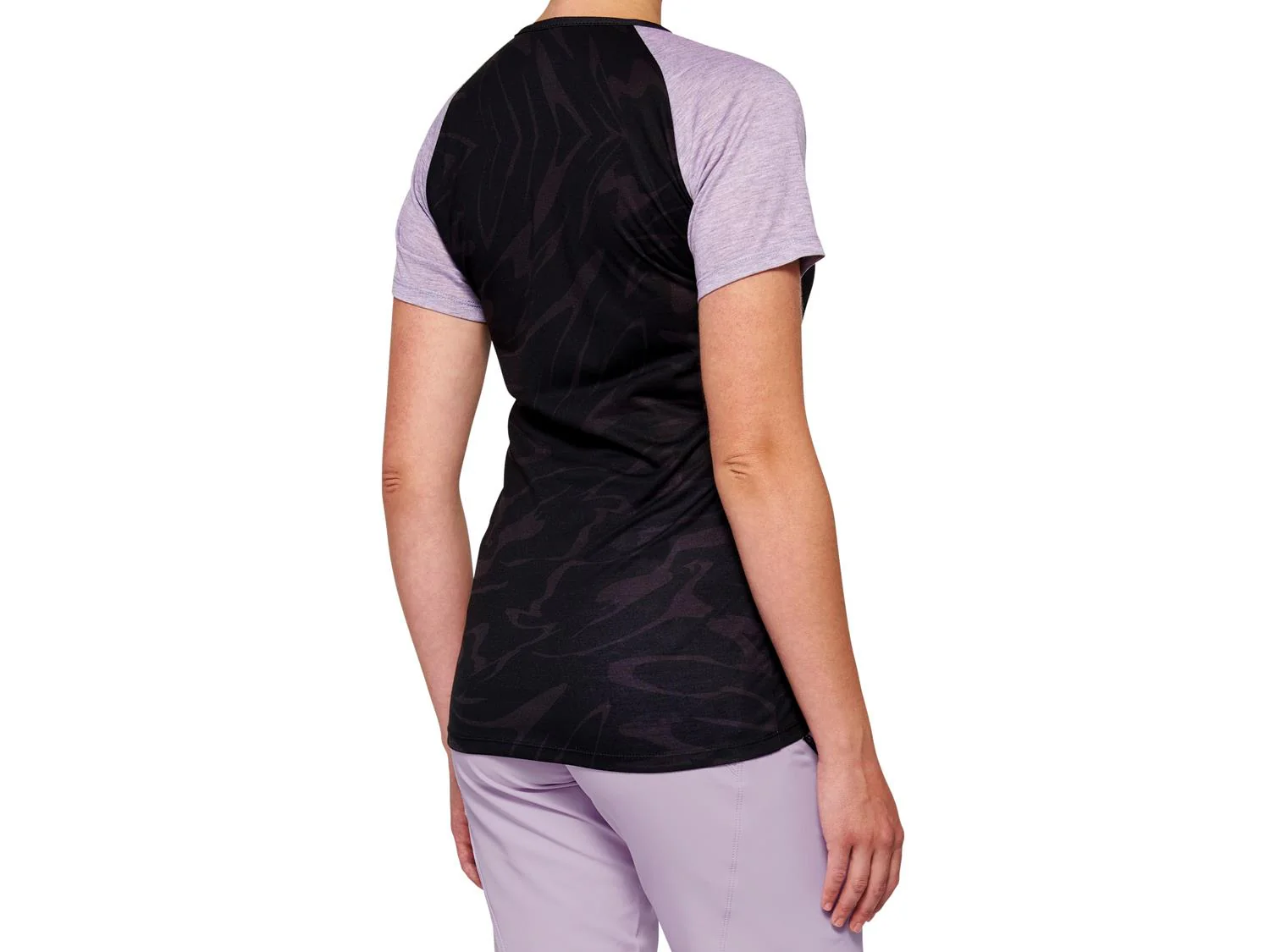 Airmatic Womens Short Sleeve Jersey - Black/Lavender - Image 2