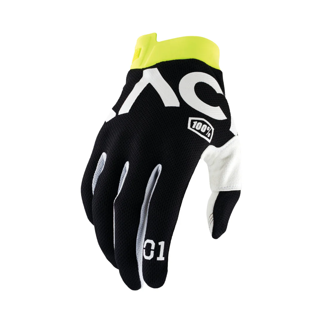 Handschuh Motorcross iTrack Racrm schwarz-weiss