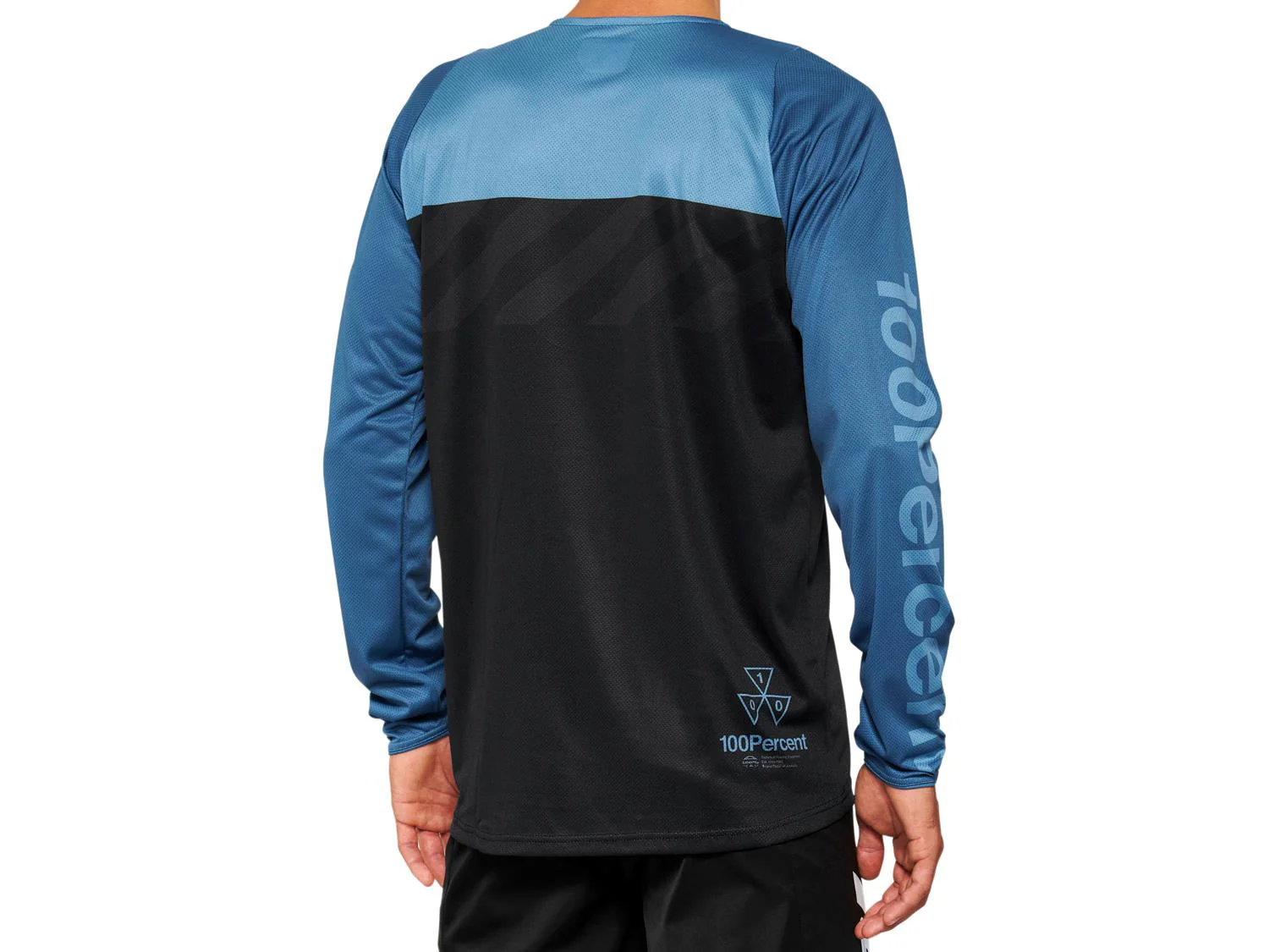 R-Core Long Sleeve Jersey - Black/Slate Blue - Image 2
