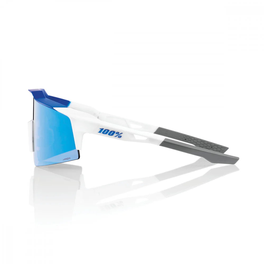 Speedcraft SL - HiPER Mirror Lens - Matte White / Metallic Blue - Image 3