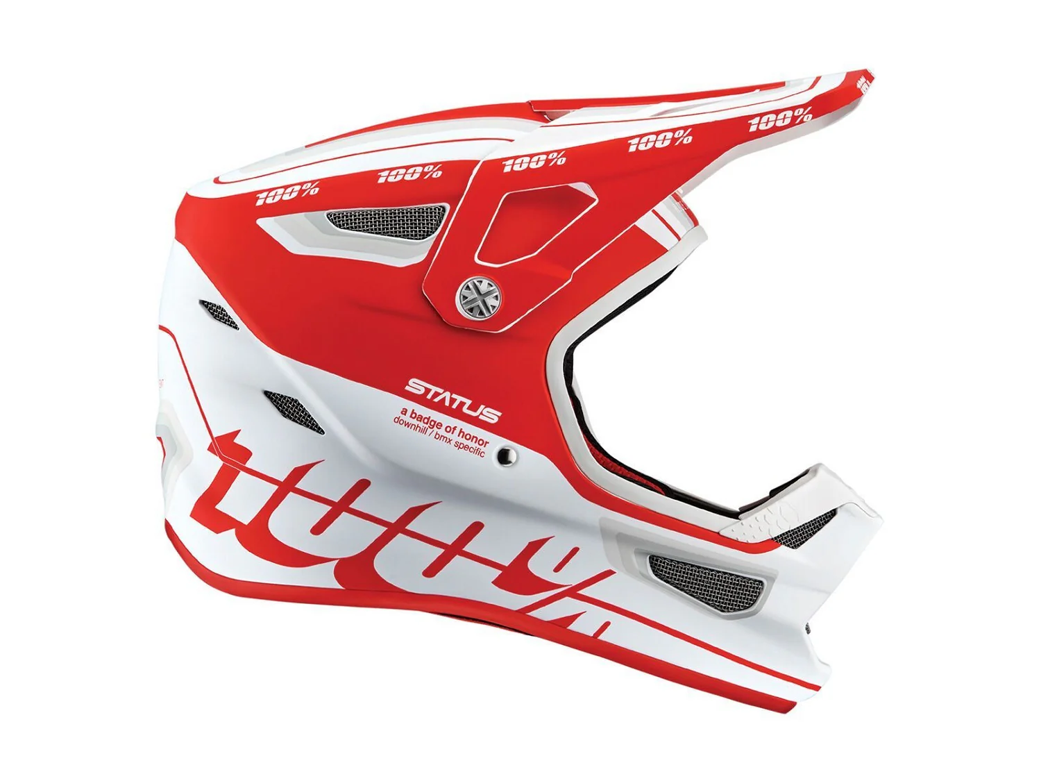 Status youth Helm - Topenga Red/White