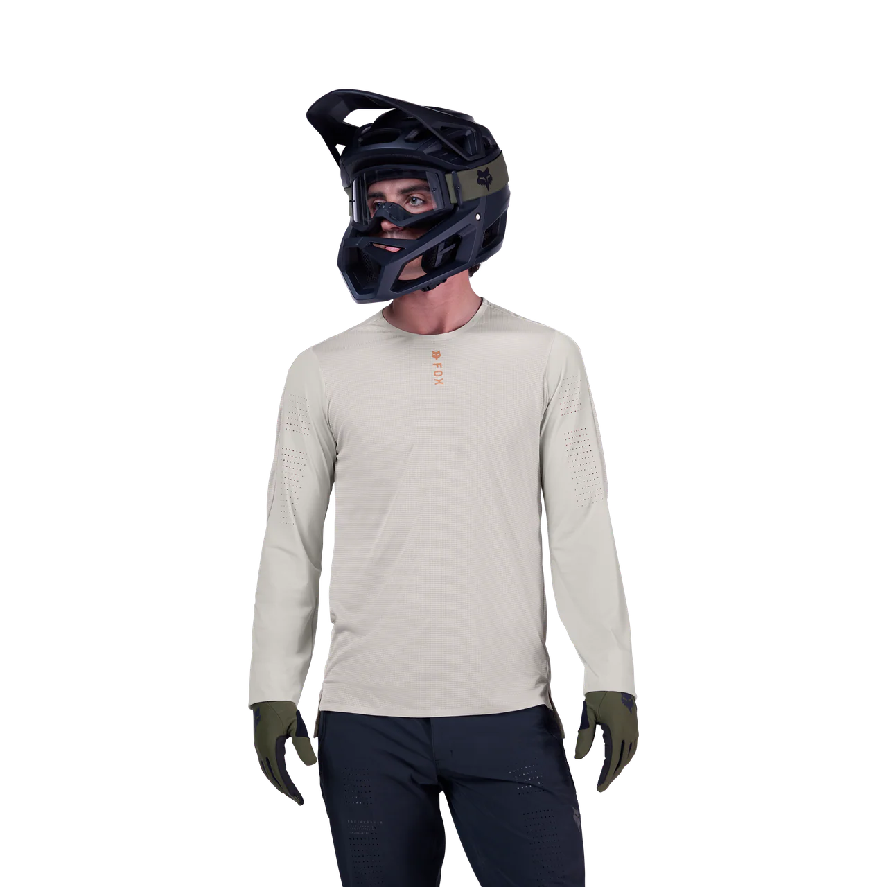 Flexair Pro Long Sleeve Jersey - Vintage White - Image 3