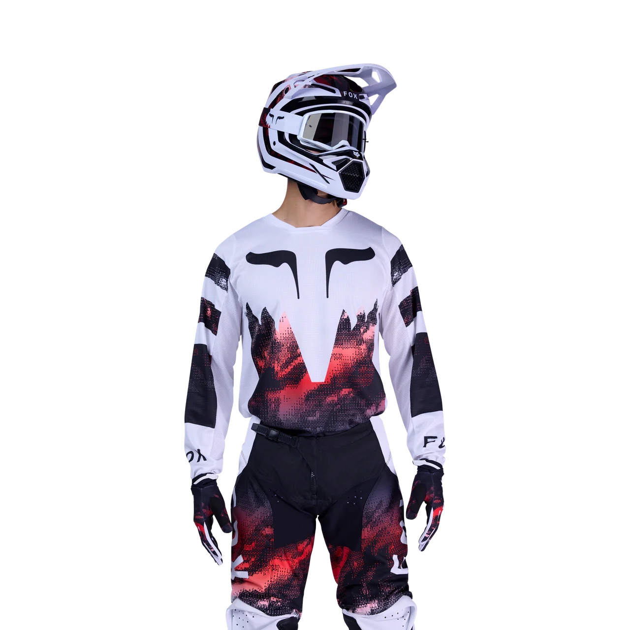 180 Kairos Jersey - White/Fluorescent Red - Image 3