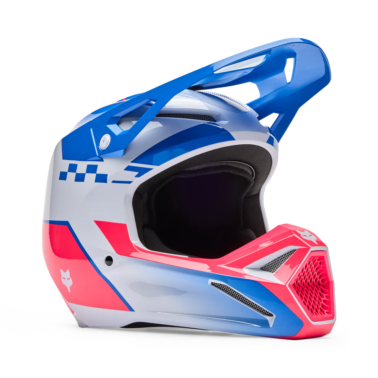 V1 Collect Fullface Helm - Blue/Pink - Image 2