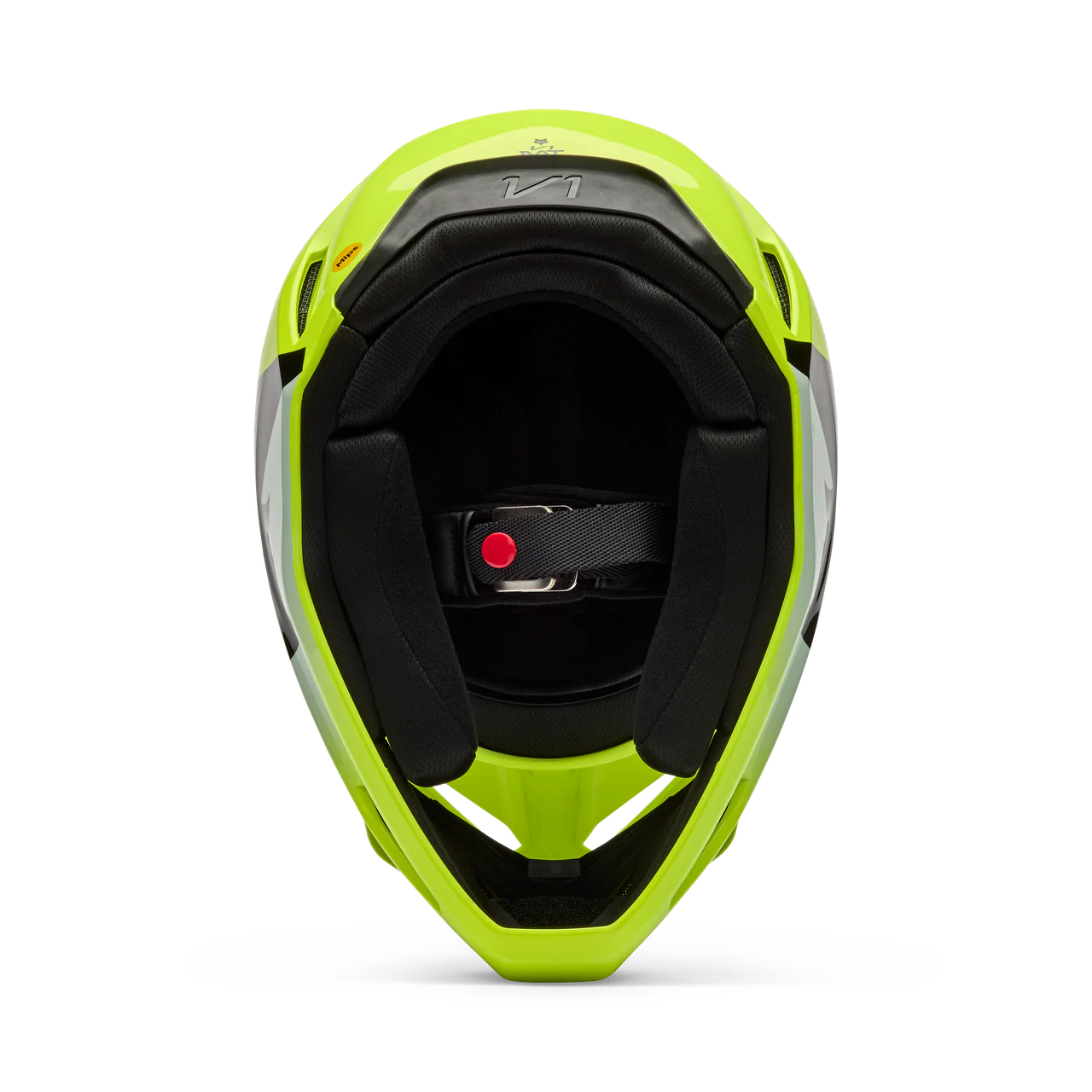V1 Shield Fullface Helm - Fluorescent Yellow - Image 6