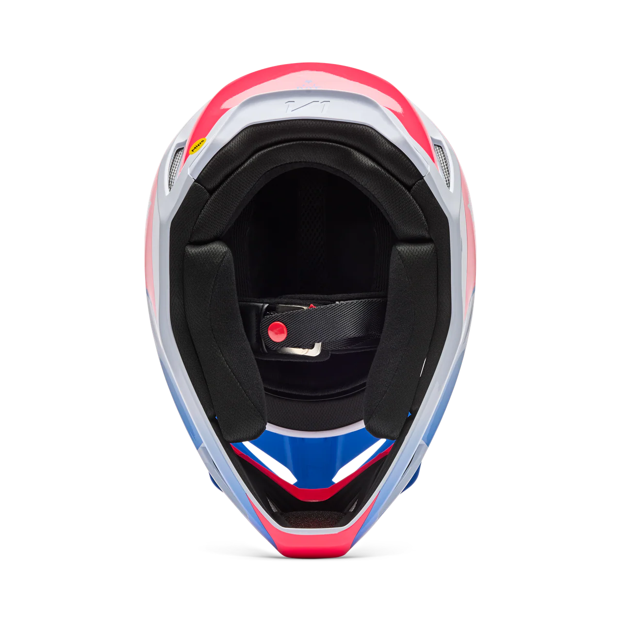 Youth V1 Collect Fullface Helm - Blue/Pink - Image 6