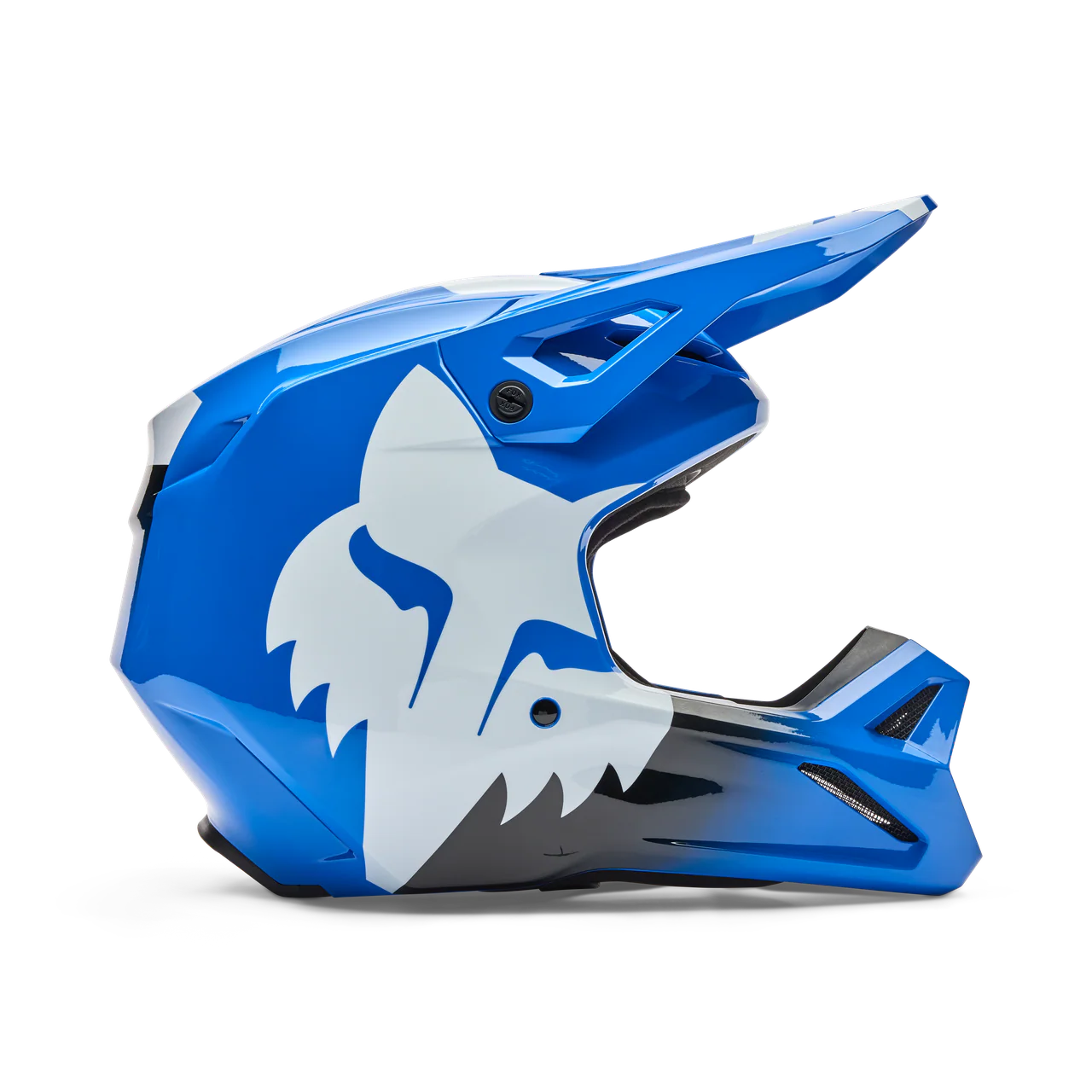 Youth V1 Shield Fullface Helm - Blue