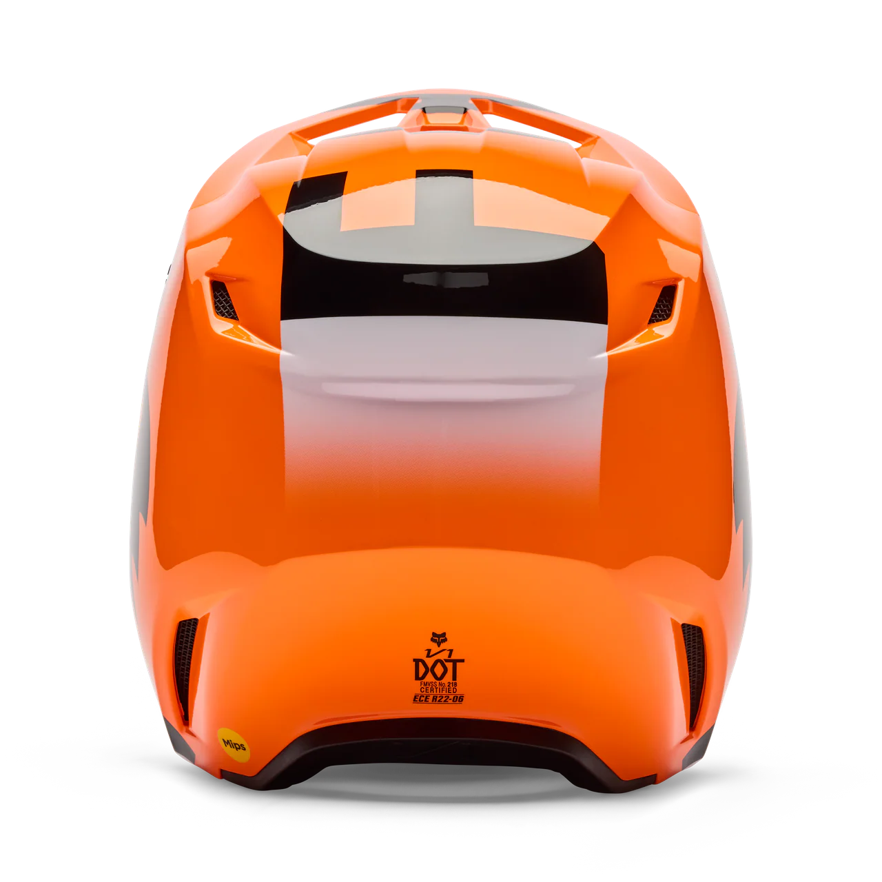 Youth V1 Shield Fullface Helm - Fluorescent Orange - Image 5