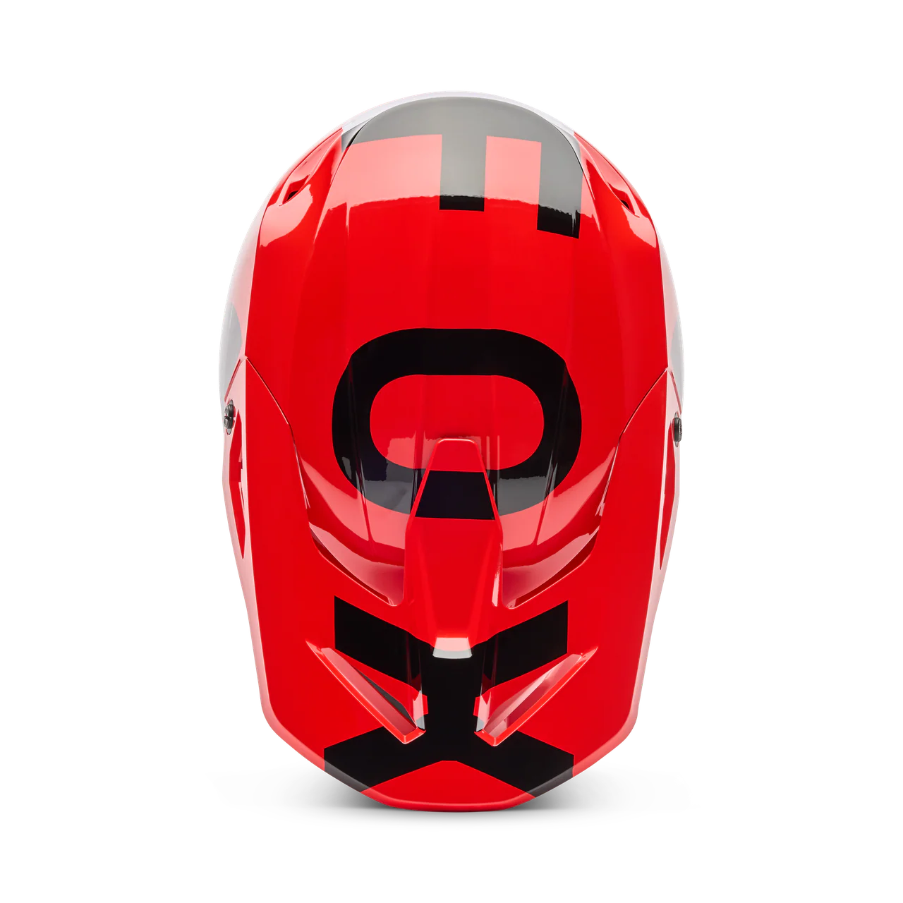 Youth V1 Shield Fullface Helm - Fluorescent Red - Image 4