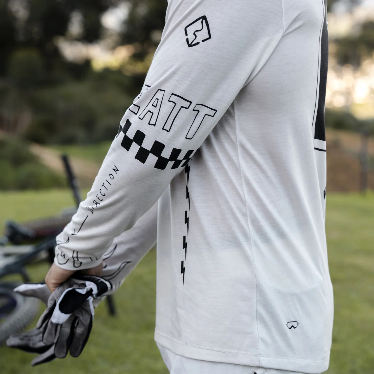 Jersey MTB Gravity 3.0 Long Sleeve - Cream White - Image 5