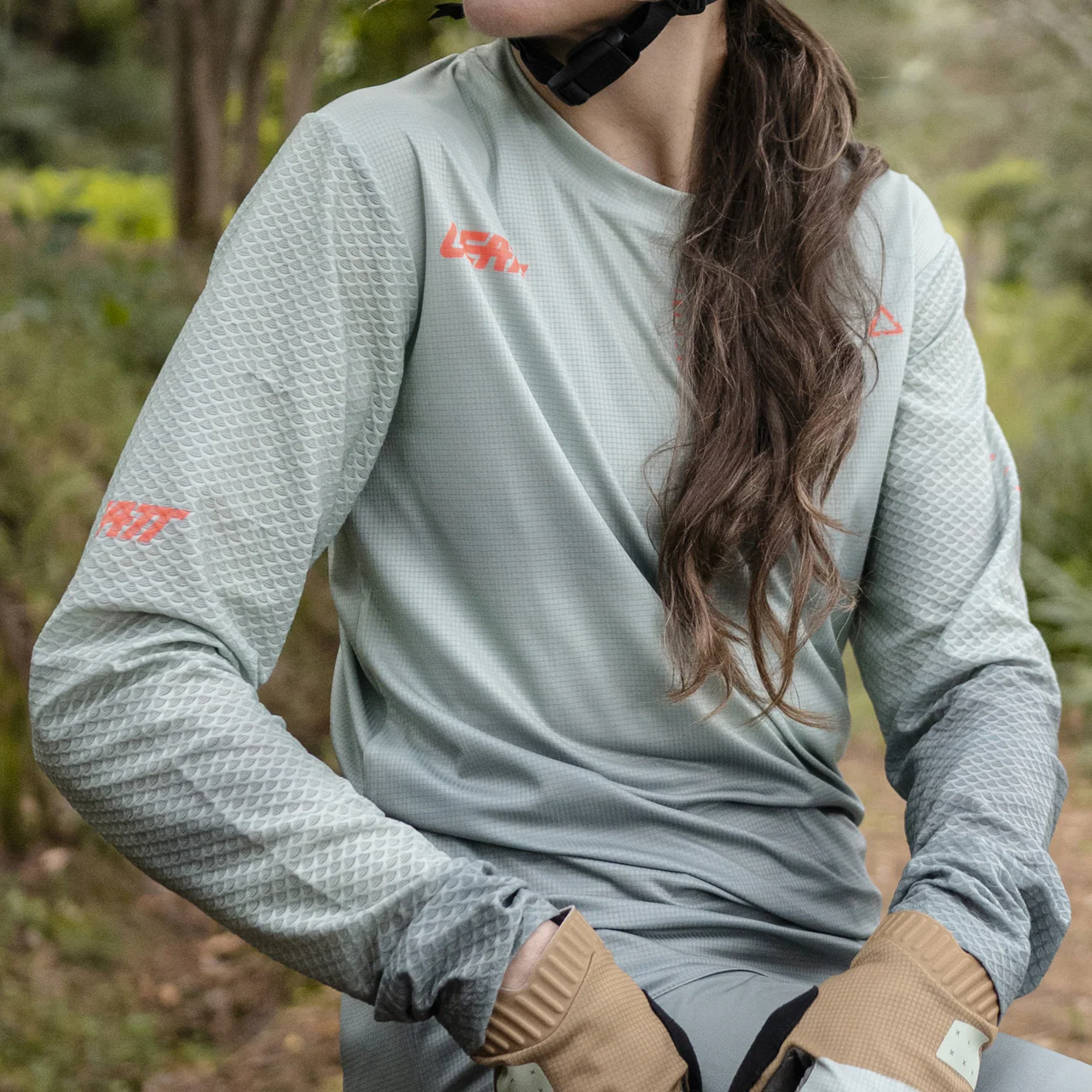 Jersey MTB Trail 3.0 Long Sleeve Women - Mist Green - Image 4