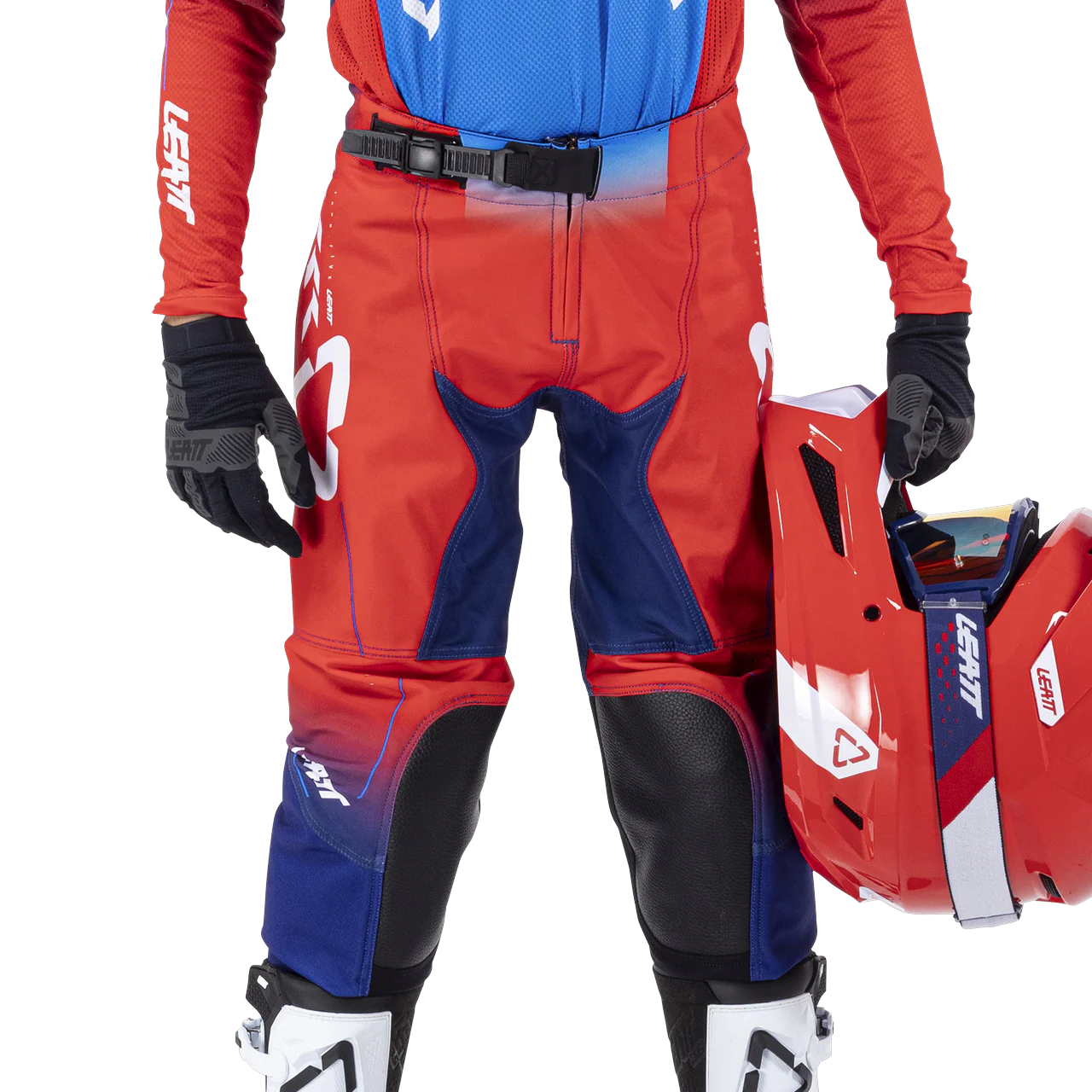 Pant Moto 4.5 Jr - Royal Blue/Red - Image 3