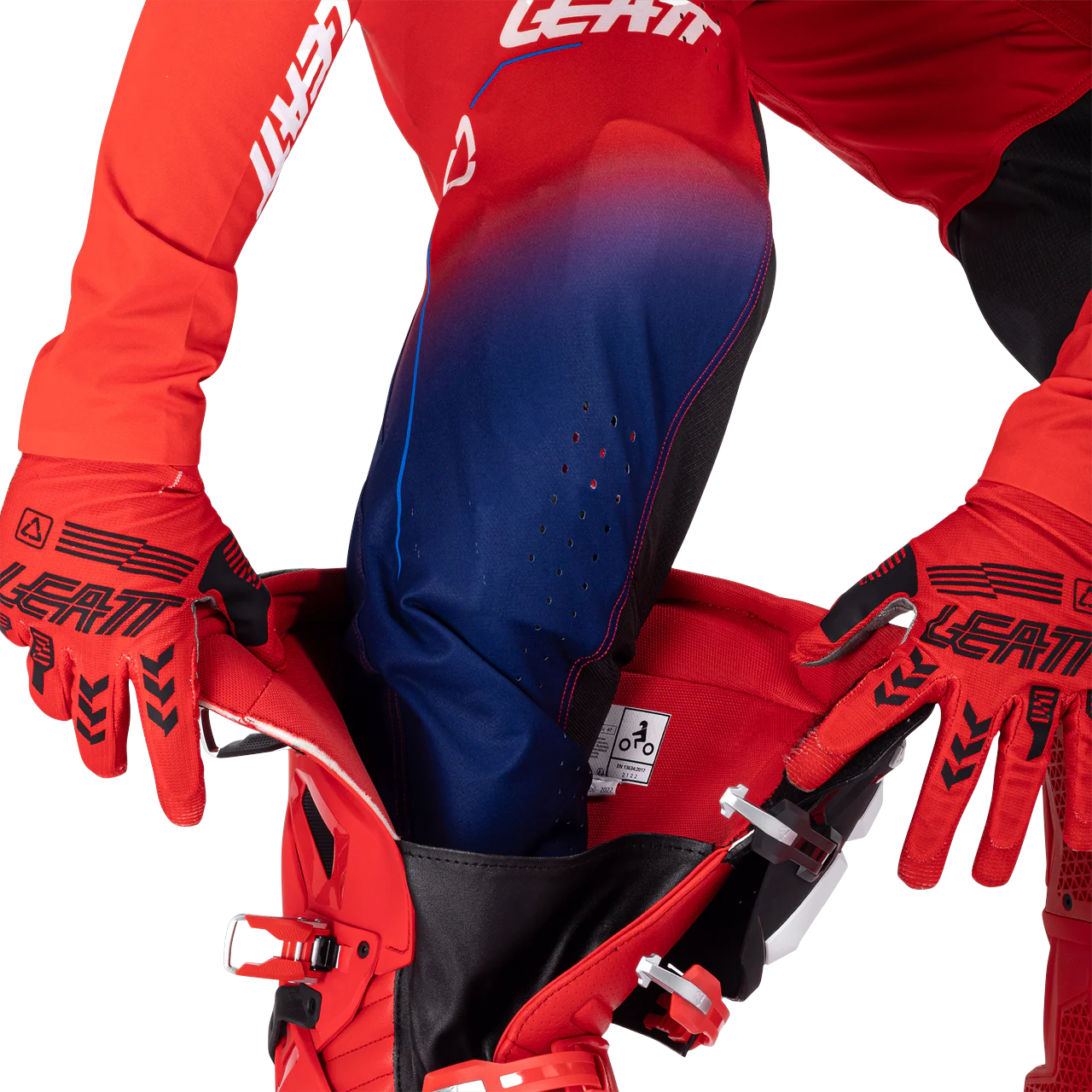 Pant Moto 5.5 I.K.S - Royal Bue Blue/Red - Image 5