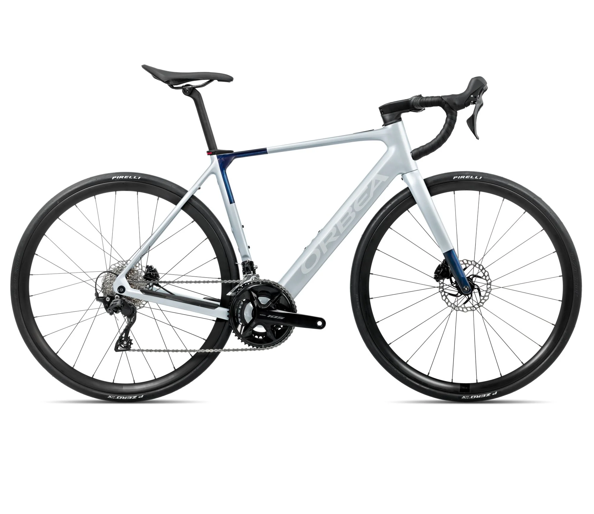 GAIN M30 - Halo Silver (Matt) - Blue Carbon View (Gloss)