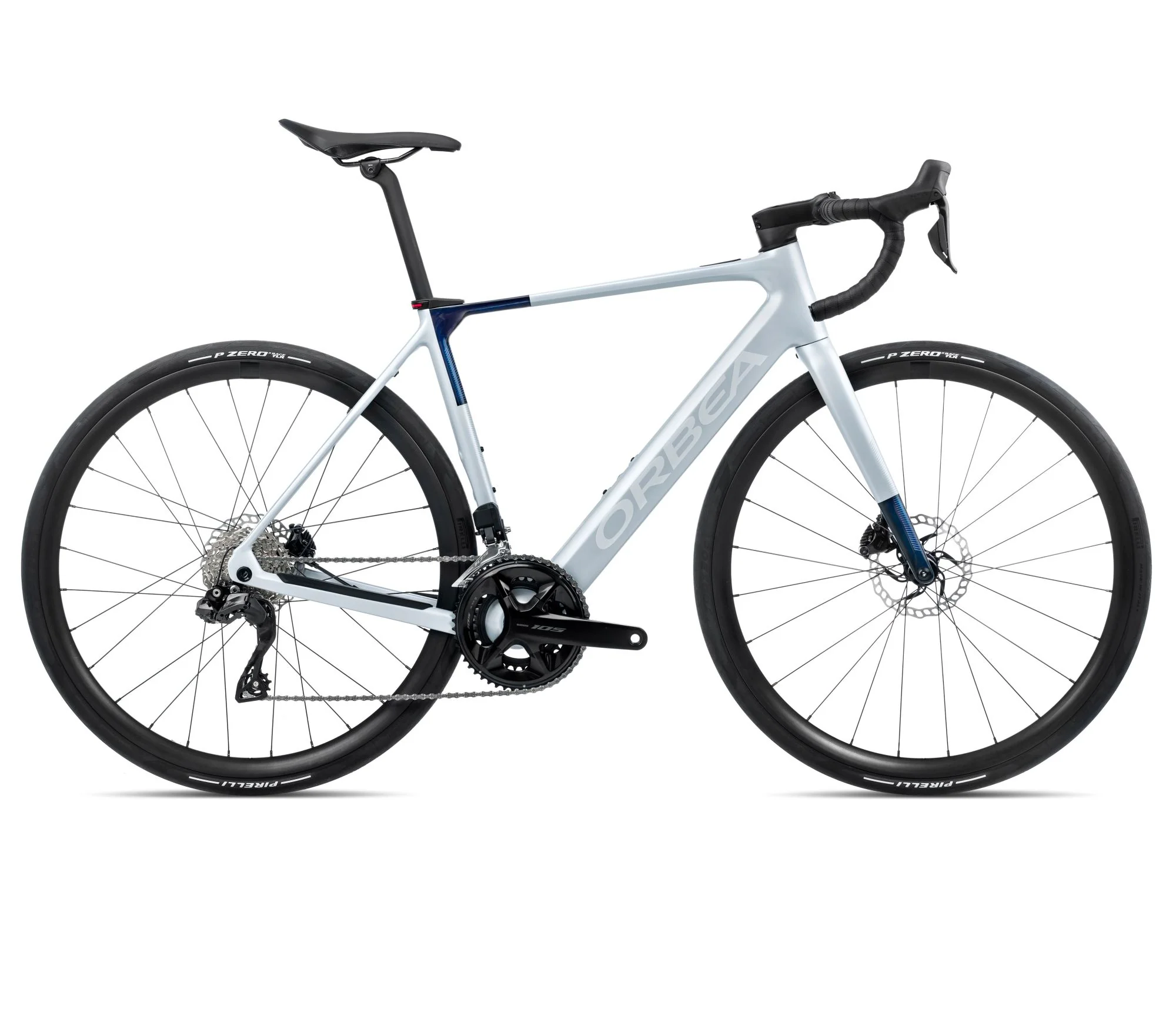GAIN M30i - Halo Silver (Matt) - Blue Carbon View (Gloss)