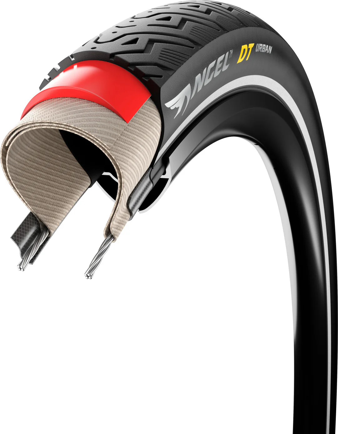 Angel DT Urban, 27.5" Drahtreifen Tube Tire - schwarz - Image 5