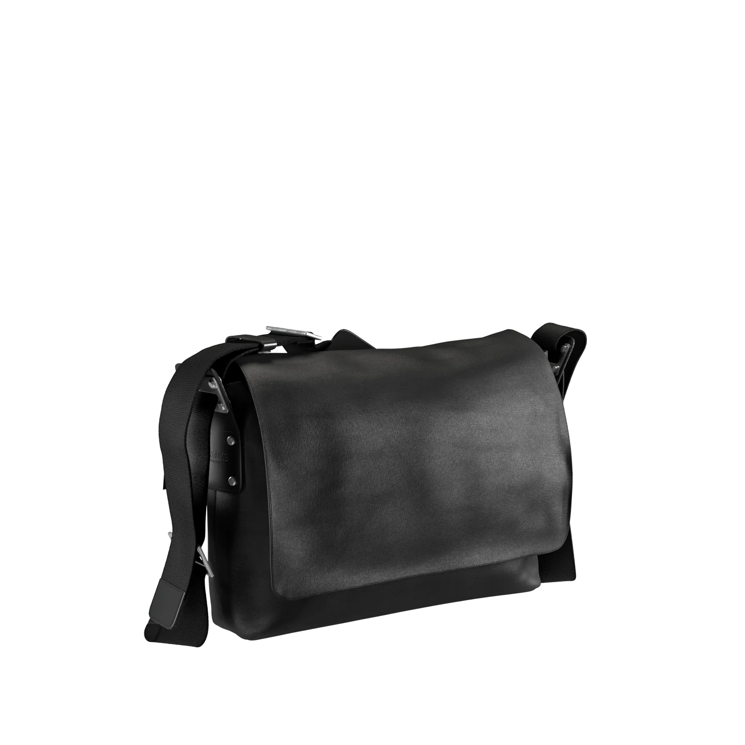 Barbican Cotton Canvas Shoulder Bag - total black