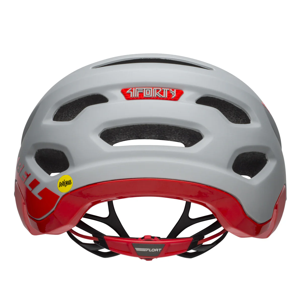 4FORTY Mips Fahrradhelm - Grau/Rot - Image 9