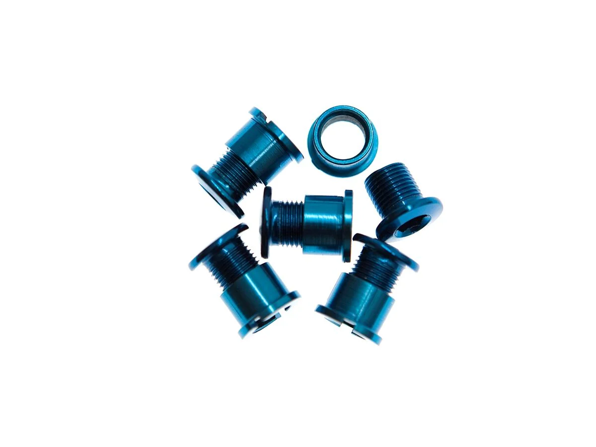 Single Kettenblattschrauben Stahl - 5mm - Blau