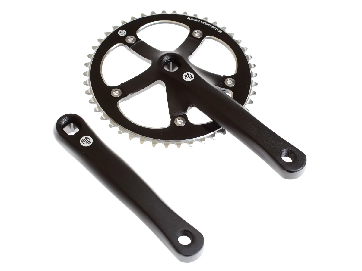 Track Kurbelgarnitur 165mm - matt schwarz