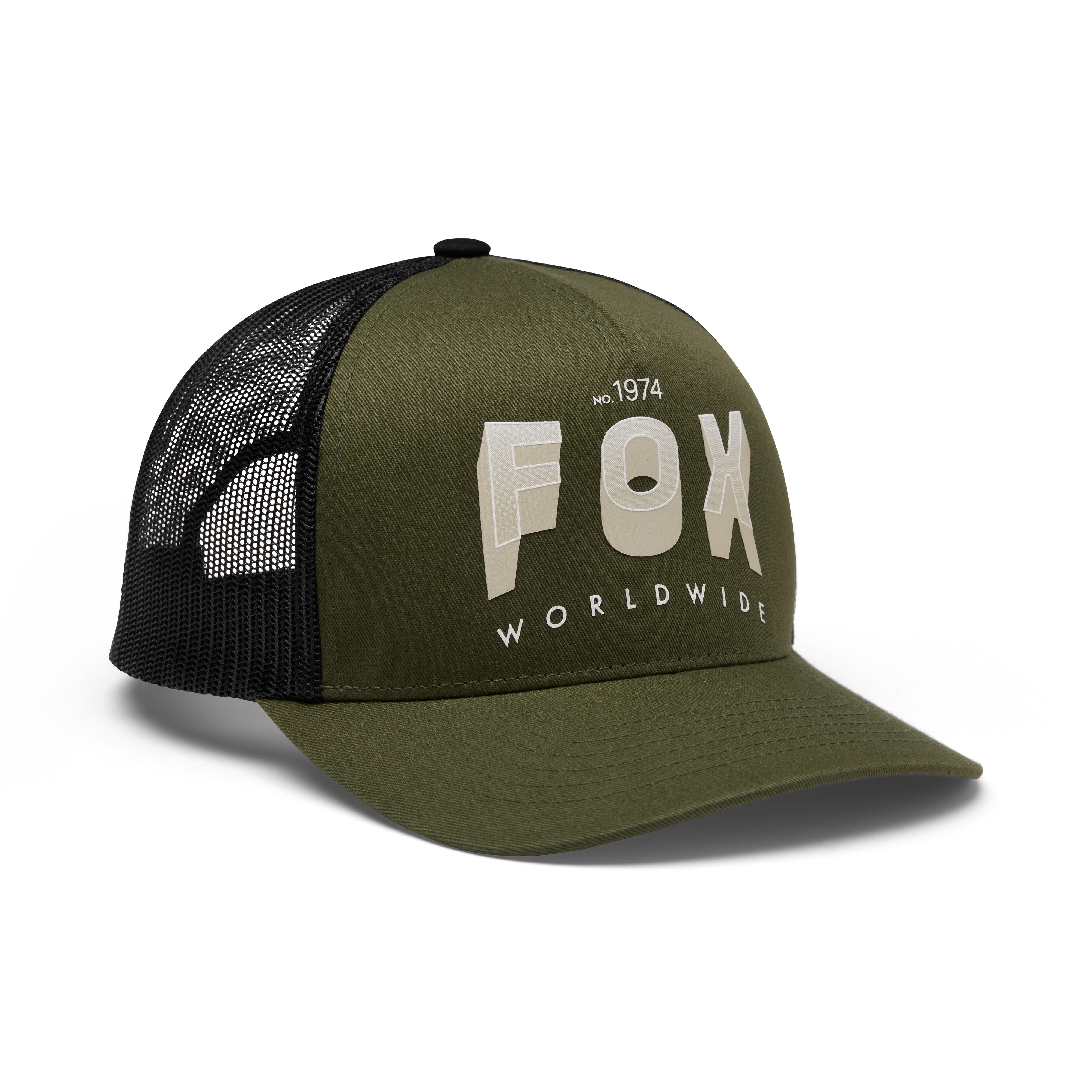 Block Mesh Trucker Hat - Army