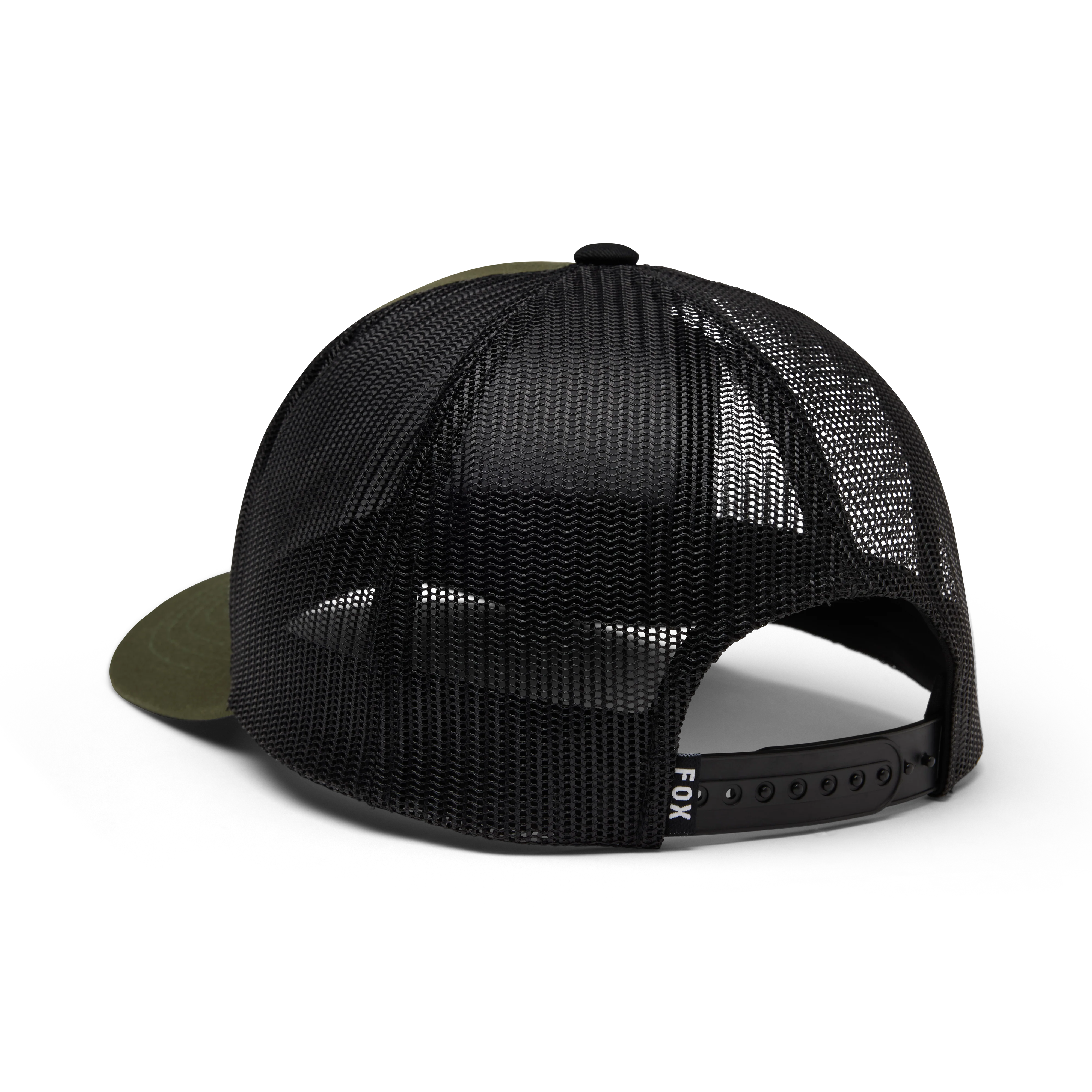 Block Mesh Trucker Hat - Army - Image 2