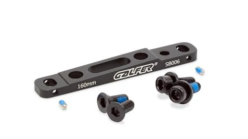 Bremssatteladapter Flat Mount - schwarz