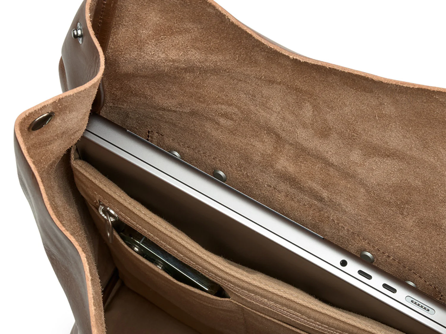 Pickwick Harte Ledertasche 12L - Braun - Image 4