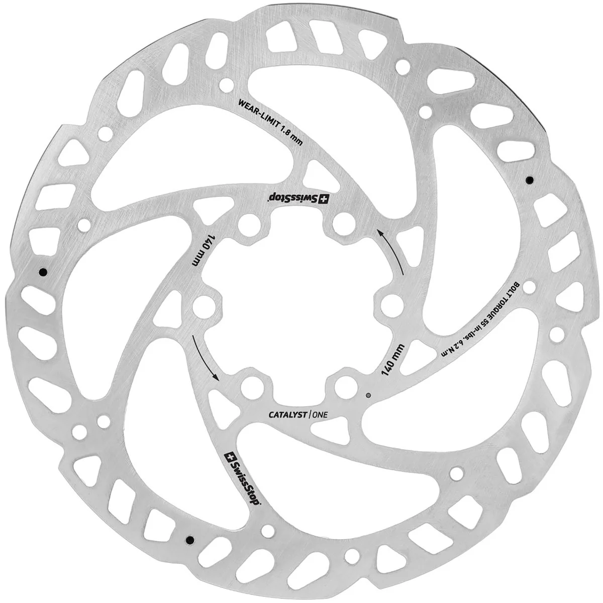 Catalyst One 6-Loch Bremsscheibe - Silber