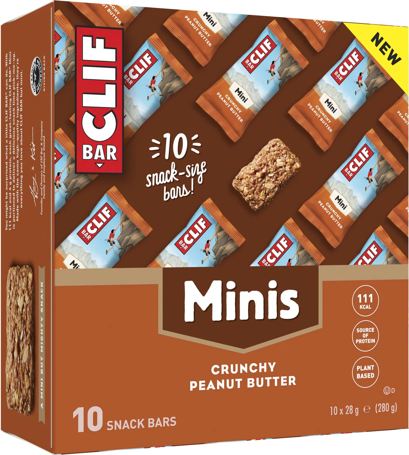 Energy Bar Energie Riegel Mini - Crunchy Peanut Butter - 10 Stück - Image 2