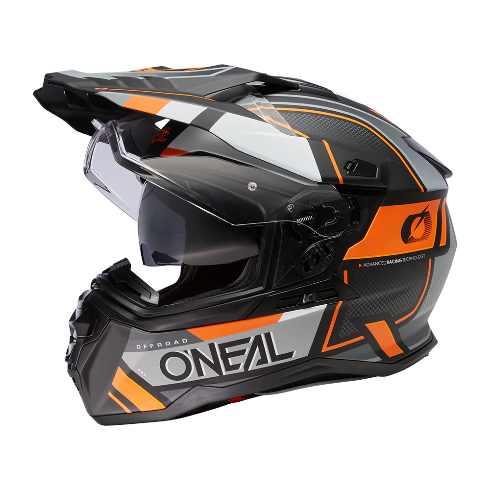 D-SRS Helm SQUARE black/gray/orange - Image 4