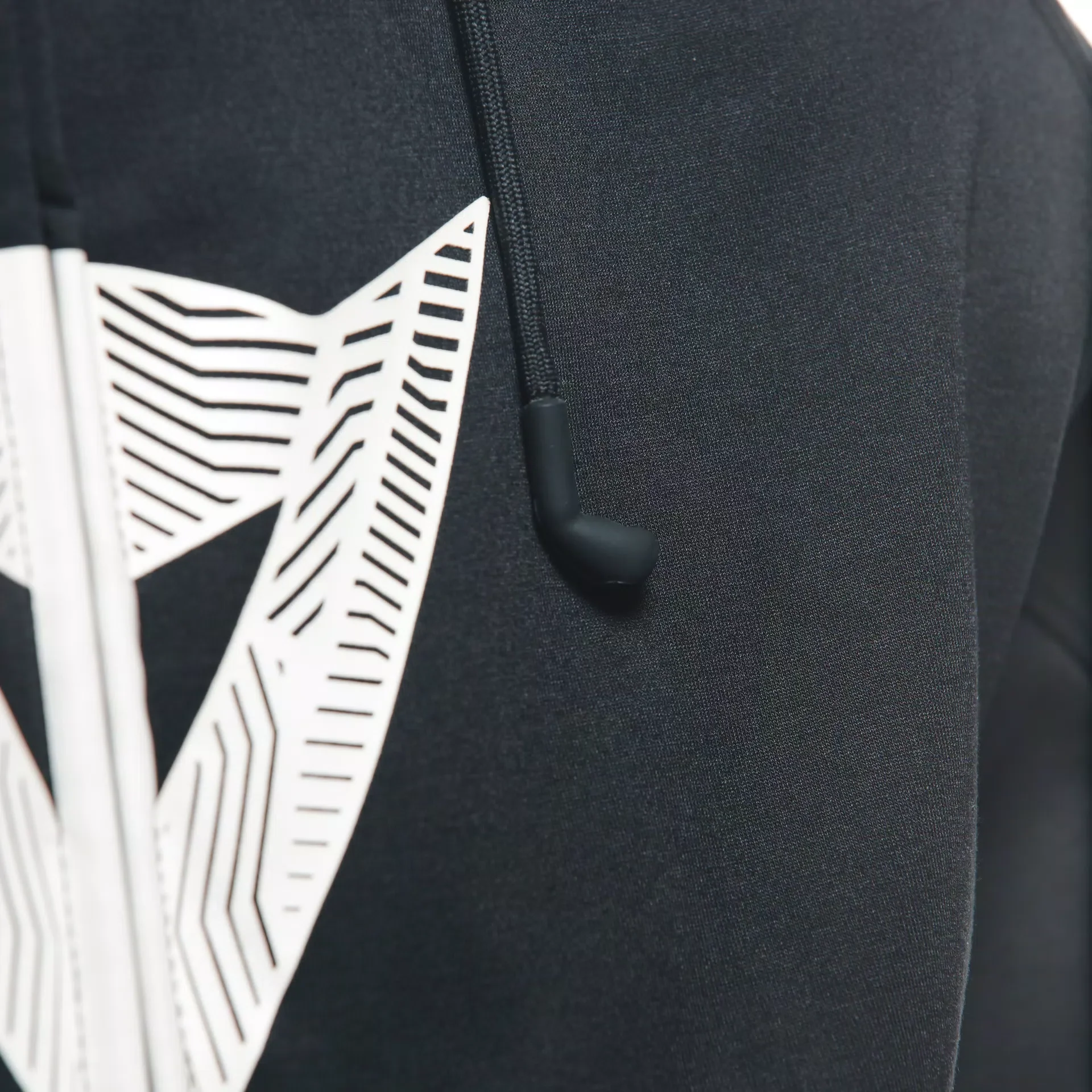 Daemon-X Safety Hoodie Full Zip - Black/Black-White - Image 12