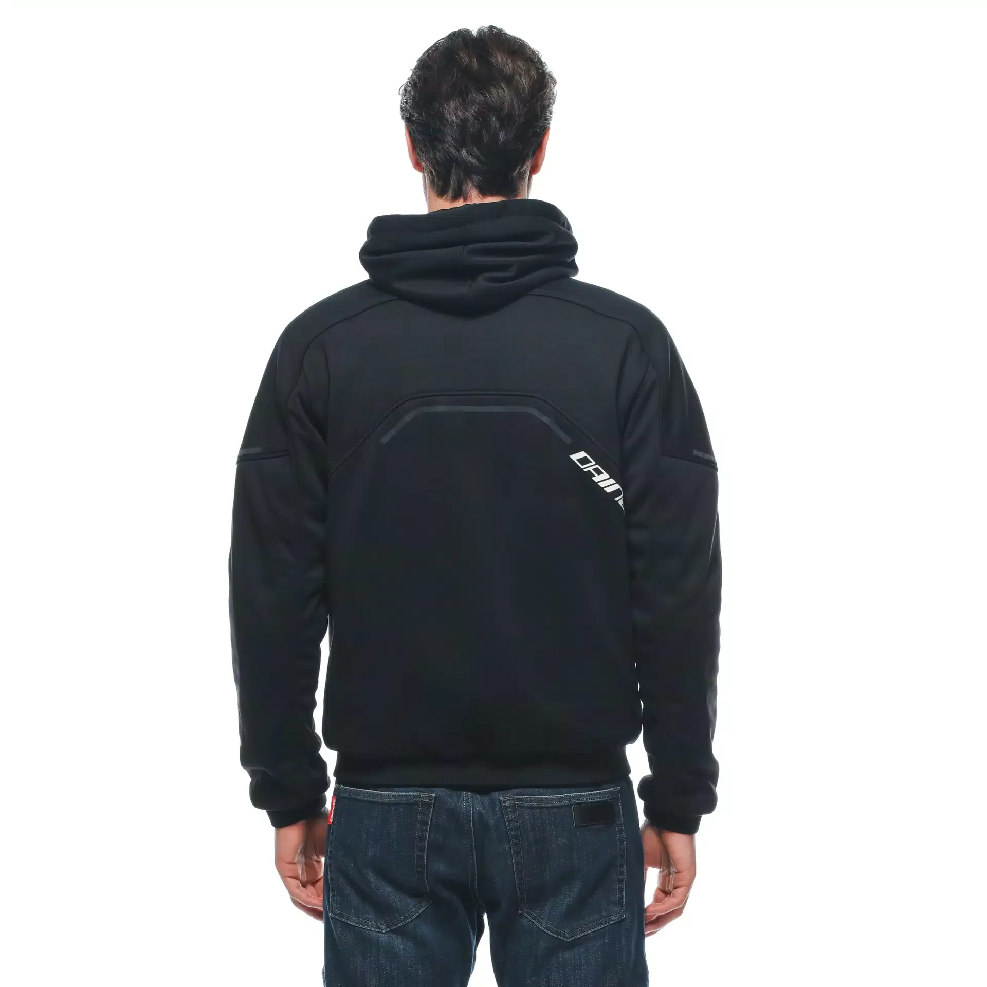 Daemon-X Safety Hoodie Full Zip - Black/Black-White - Image 5