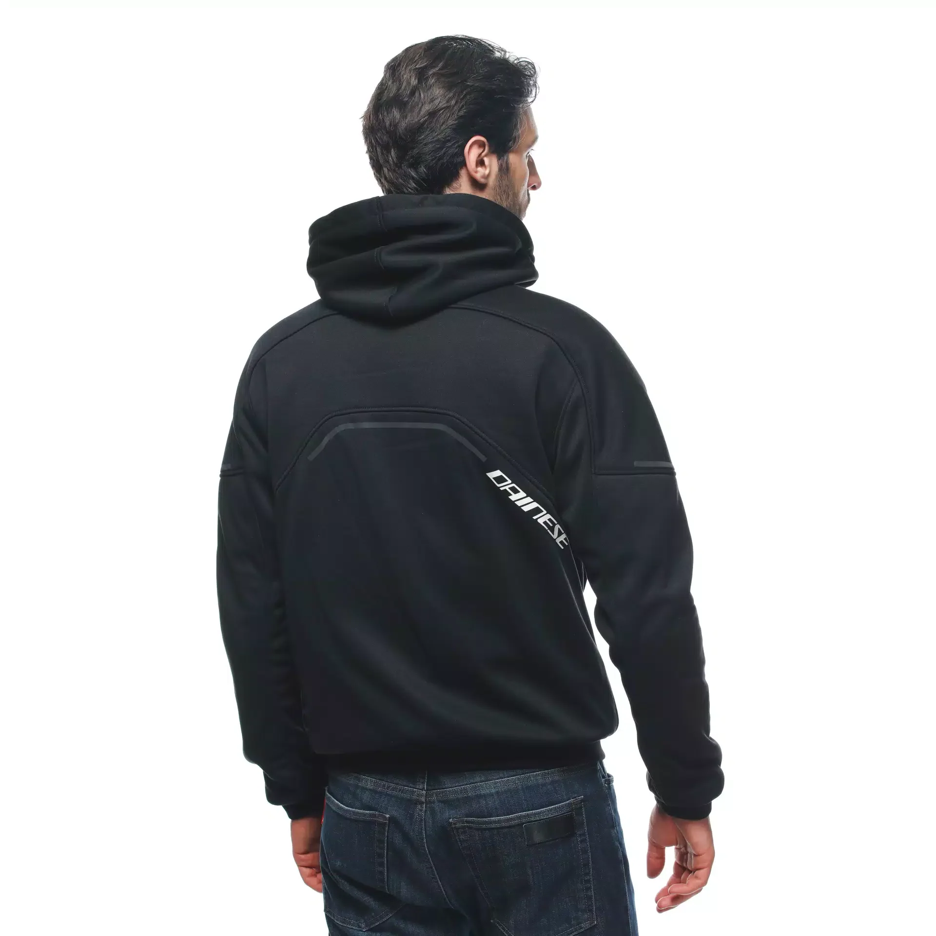 Daemon-X Safety Hoodie Full Zip - Black/Black-White - Image 8