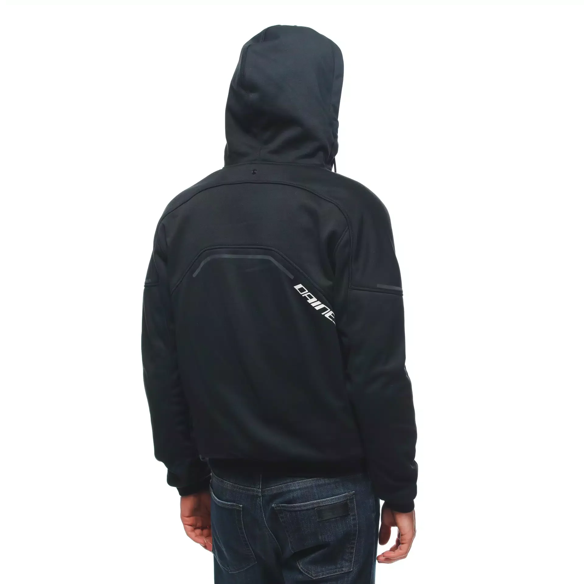 Daemon-X Safety Hoodie Full Zip - Black/Black-White - Image 9