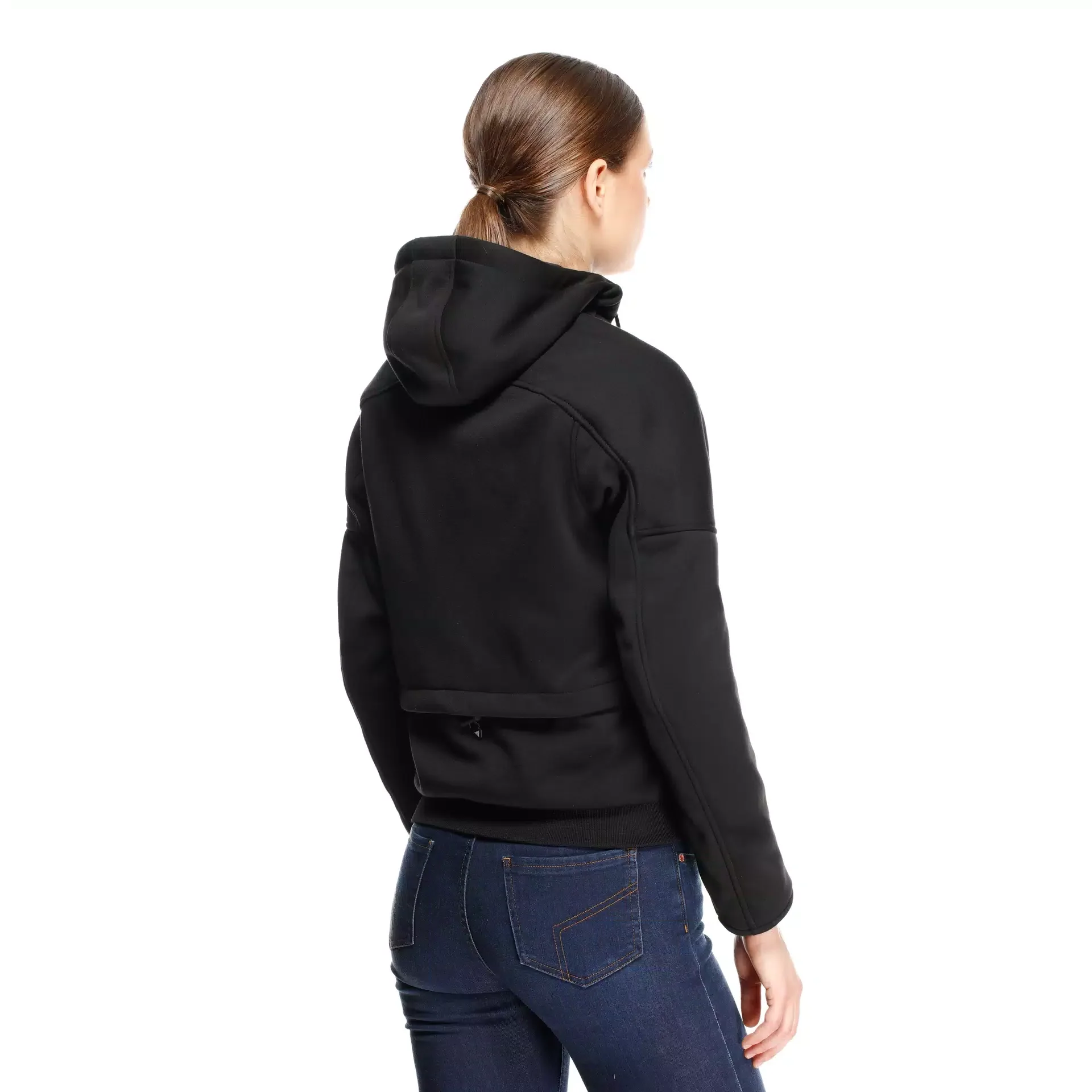 Daemon-X Safety Hoodie Full Zip WMN - Black/Black-White - Image 8