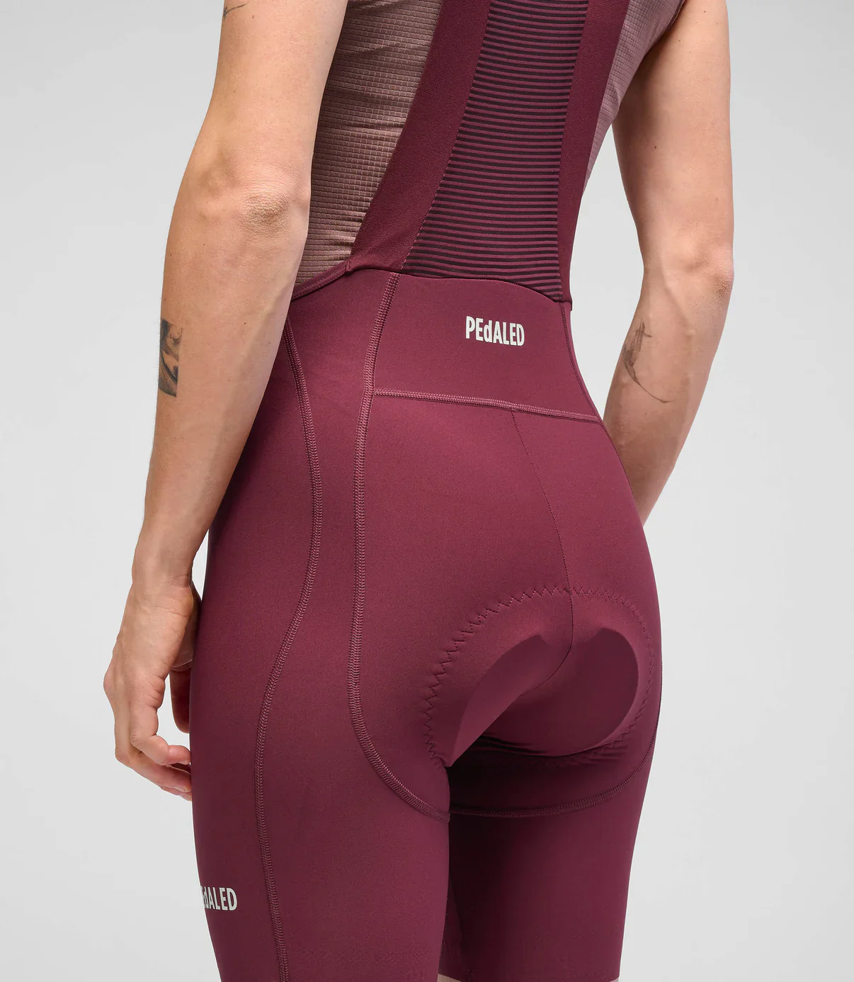 Element Bib Shorts Women´s - Burgundy - Image 6