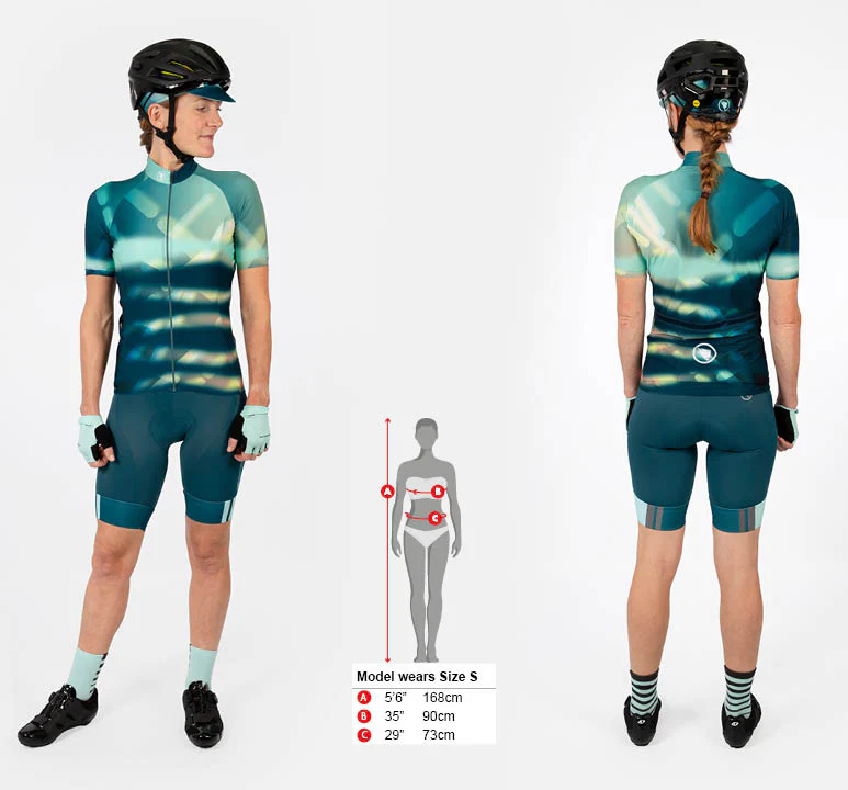 Damen Virtual Texture Trikot (kurzarm) - Glacier Blue - Image 8
