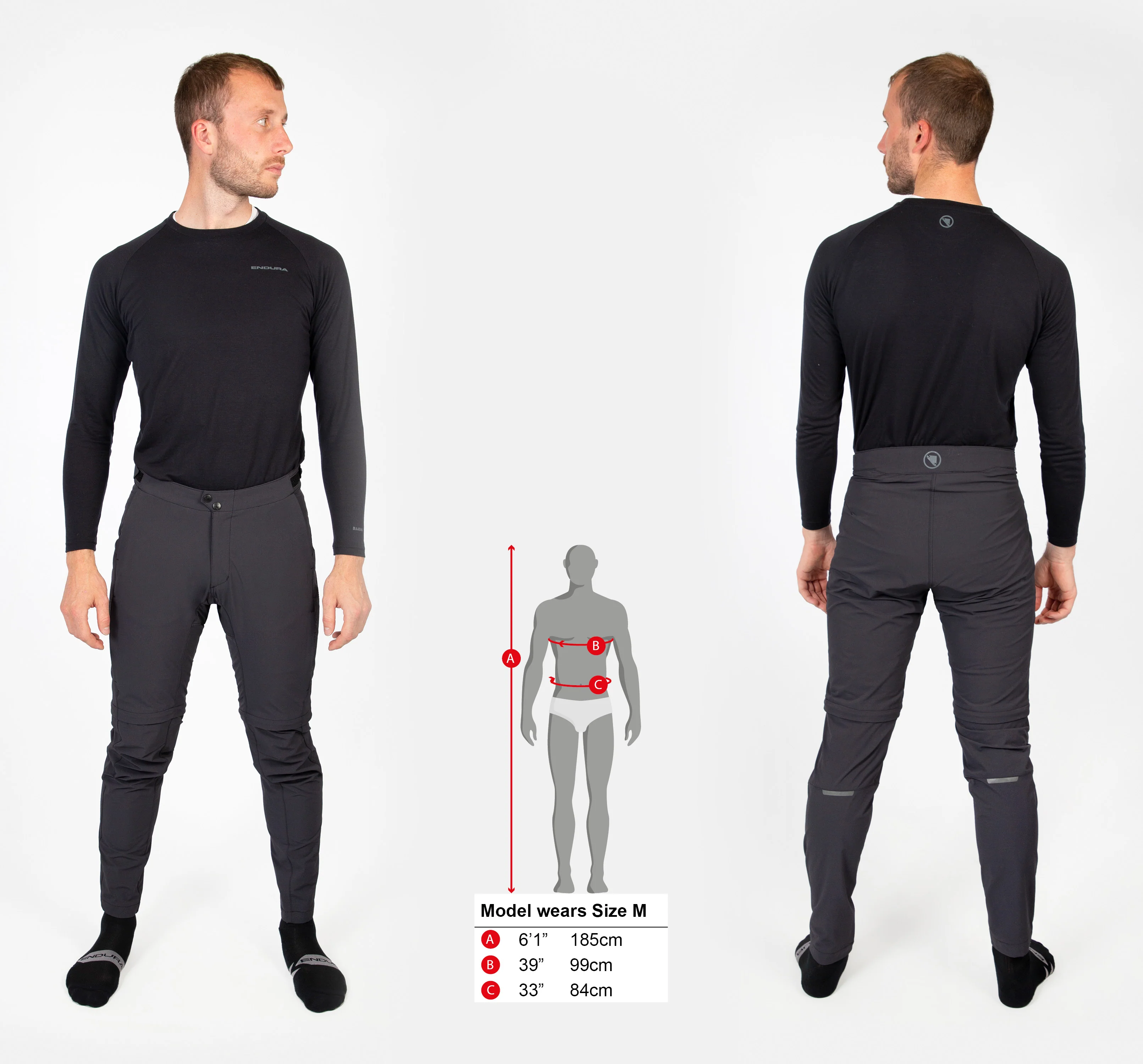 GV500 Zip-off Hose - Schwarz - Image 7