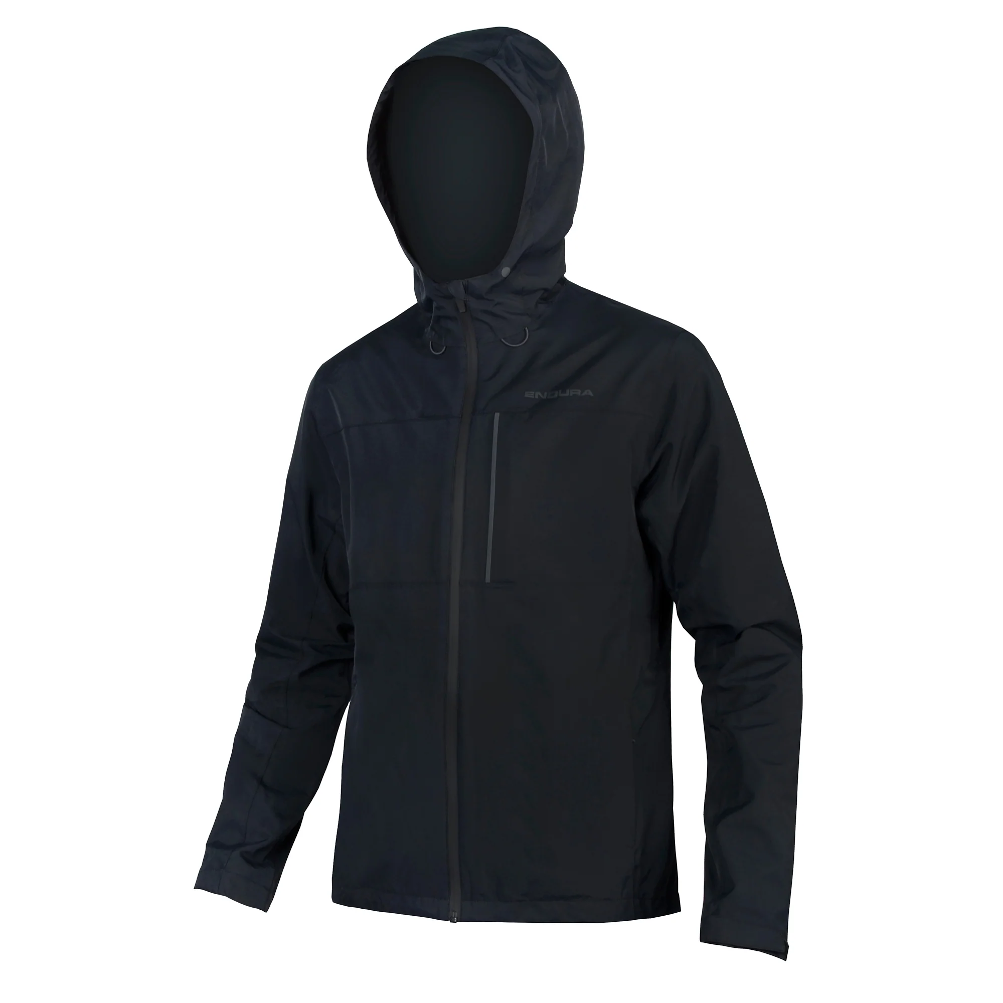 Hummvee Wasserdichte Kapuzenjacke - Schwarz