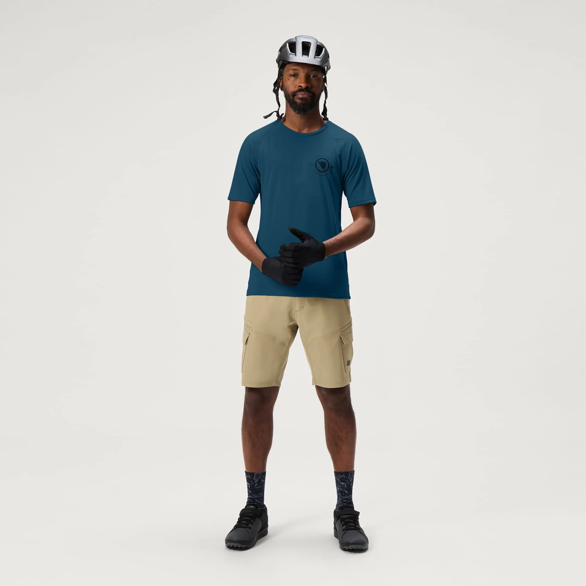 Loop Tech Tee T-Shirt - Barra Blue - Image 4