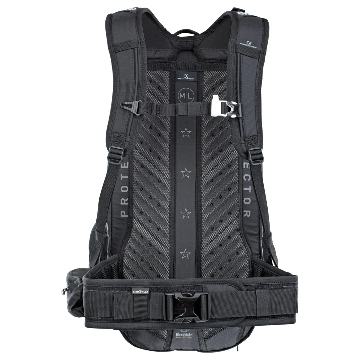 FR Trail E-Ride Protektoren-Rucksack - Schwarz - Image 2