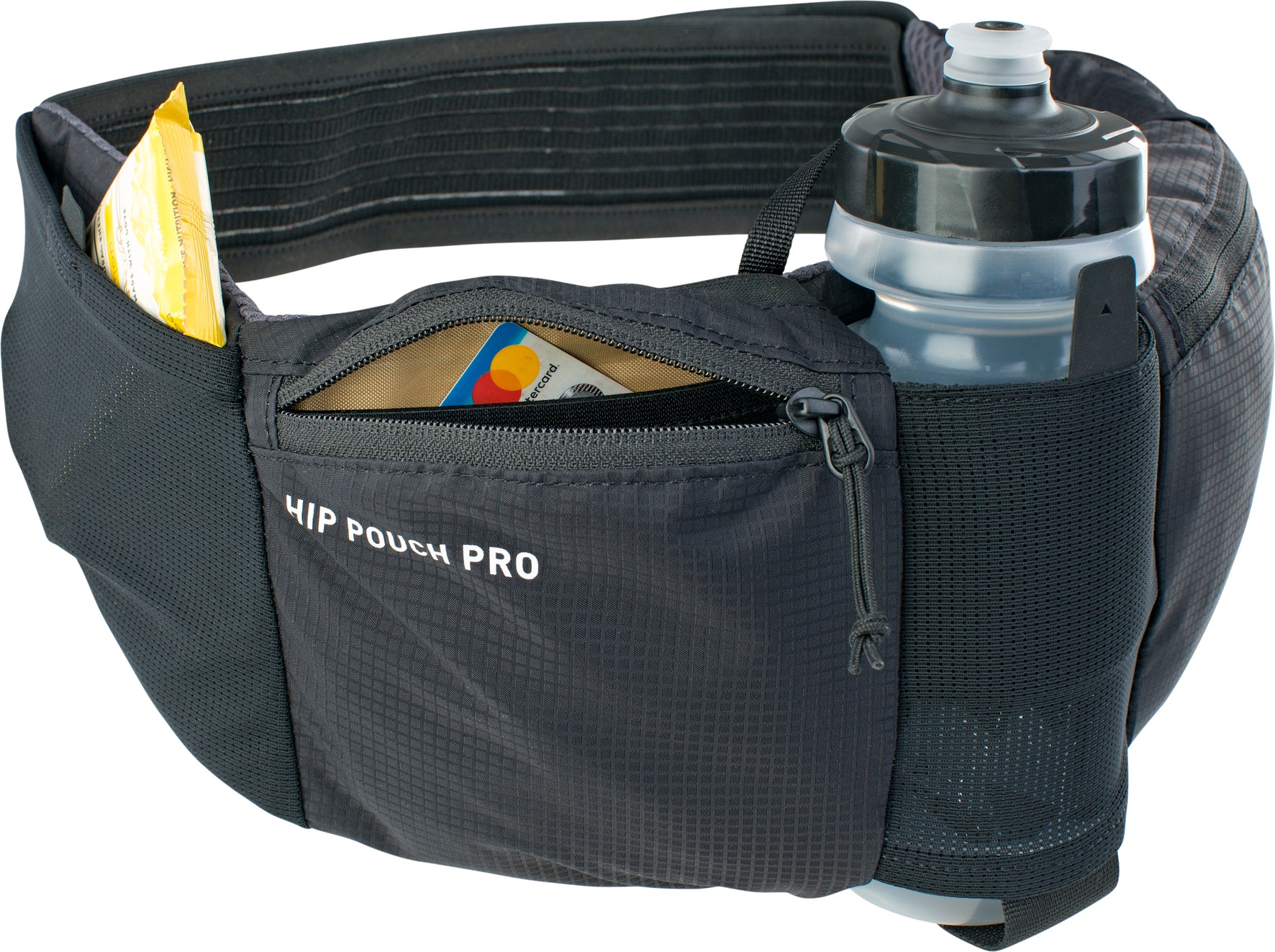 Hip Pouch Pro + 0,55 l Trinkflasche - Schwarz - Image 3