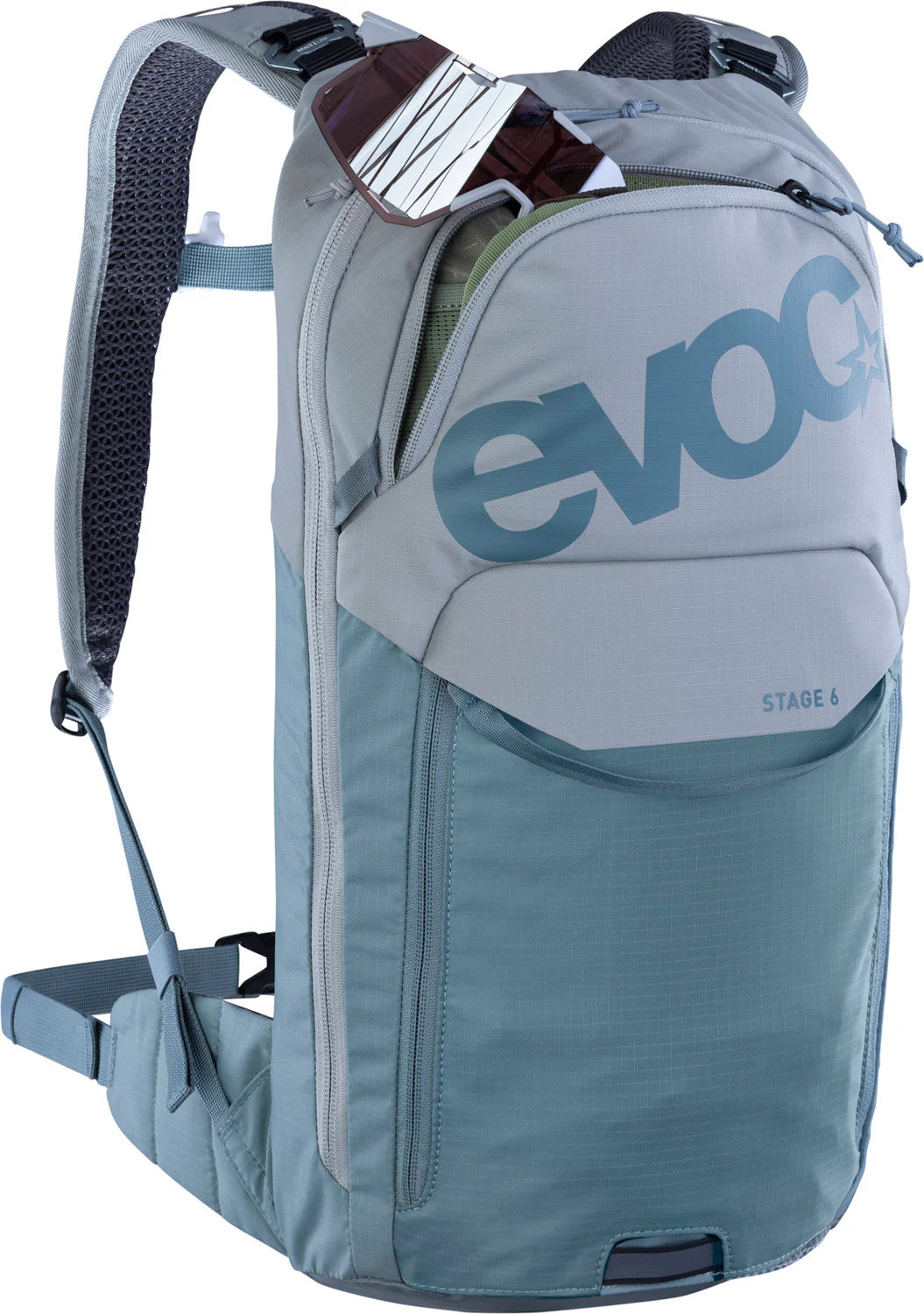 Stage 6 Rucksack + 2l Hydration Bladder - stone/steel - Image 3