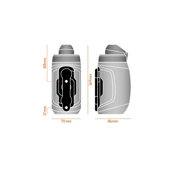TWIST bottle 450 + bike base - black - Image 3