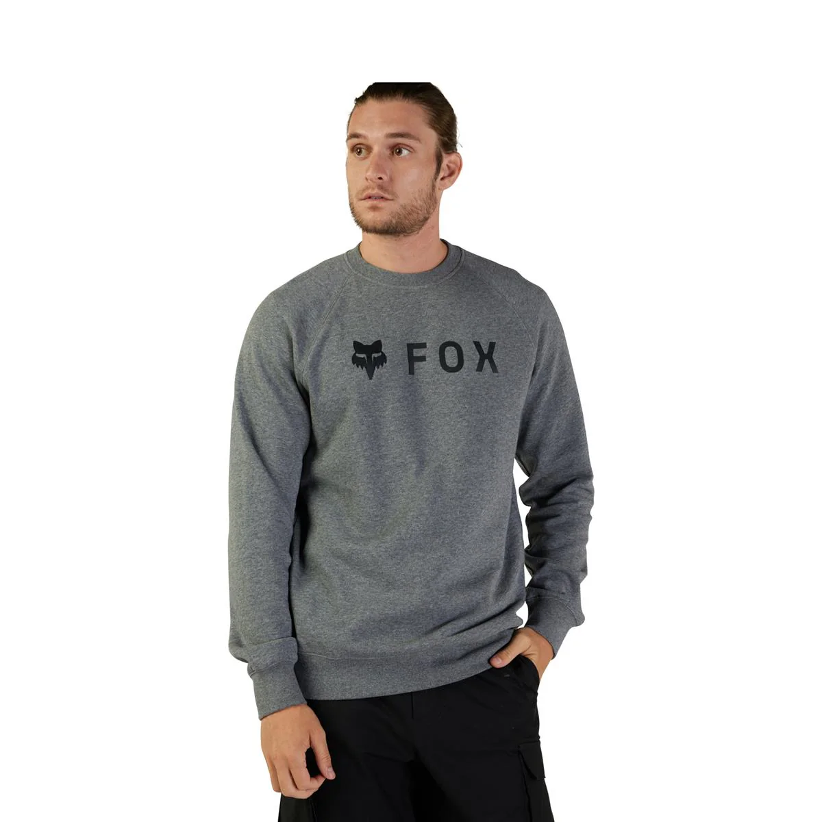 Absolute Fleece Crew - Heather Graphite