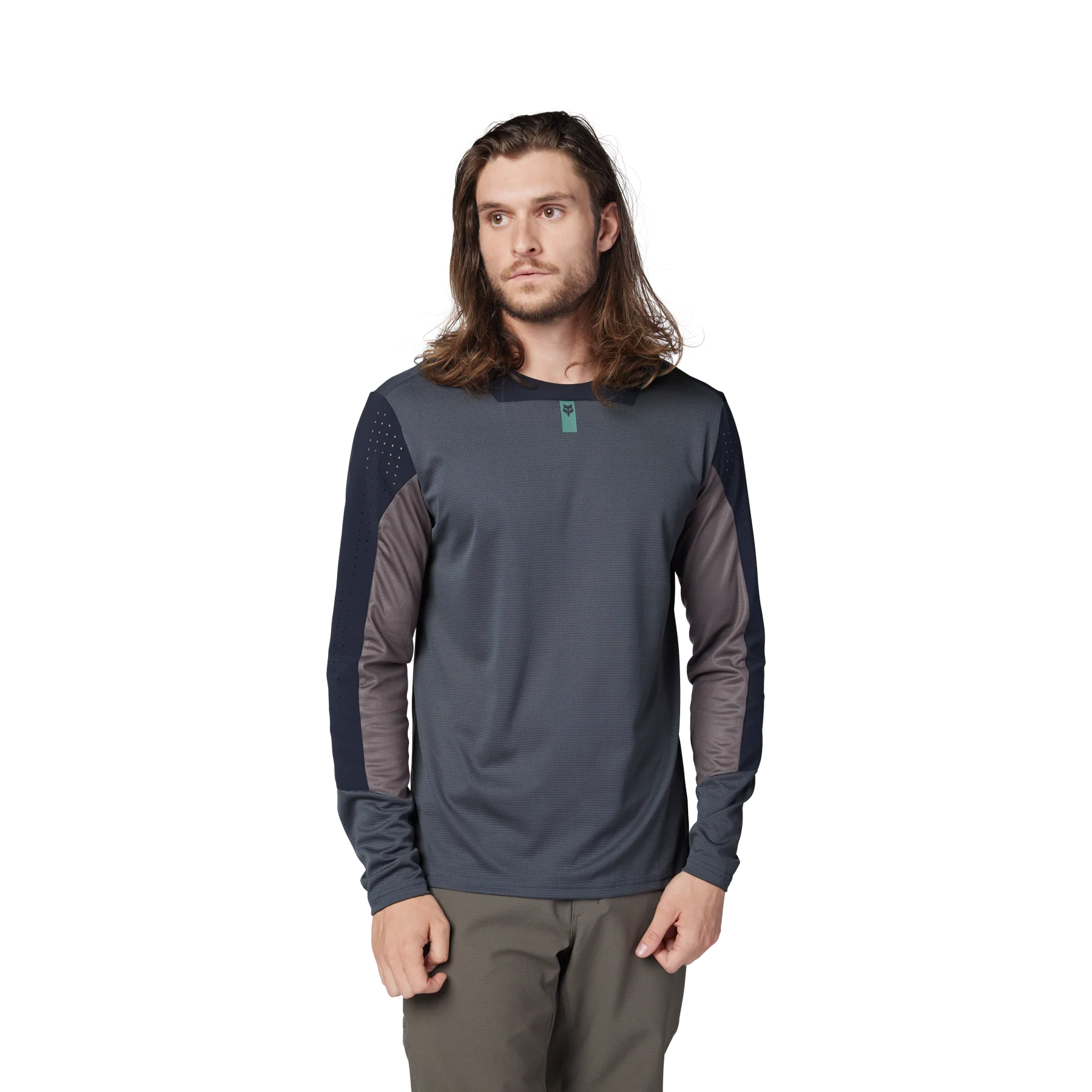 Defend Long Sleeve Jersey - Graphite - Image 3