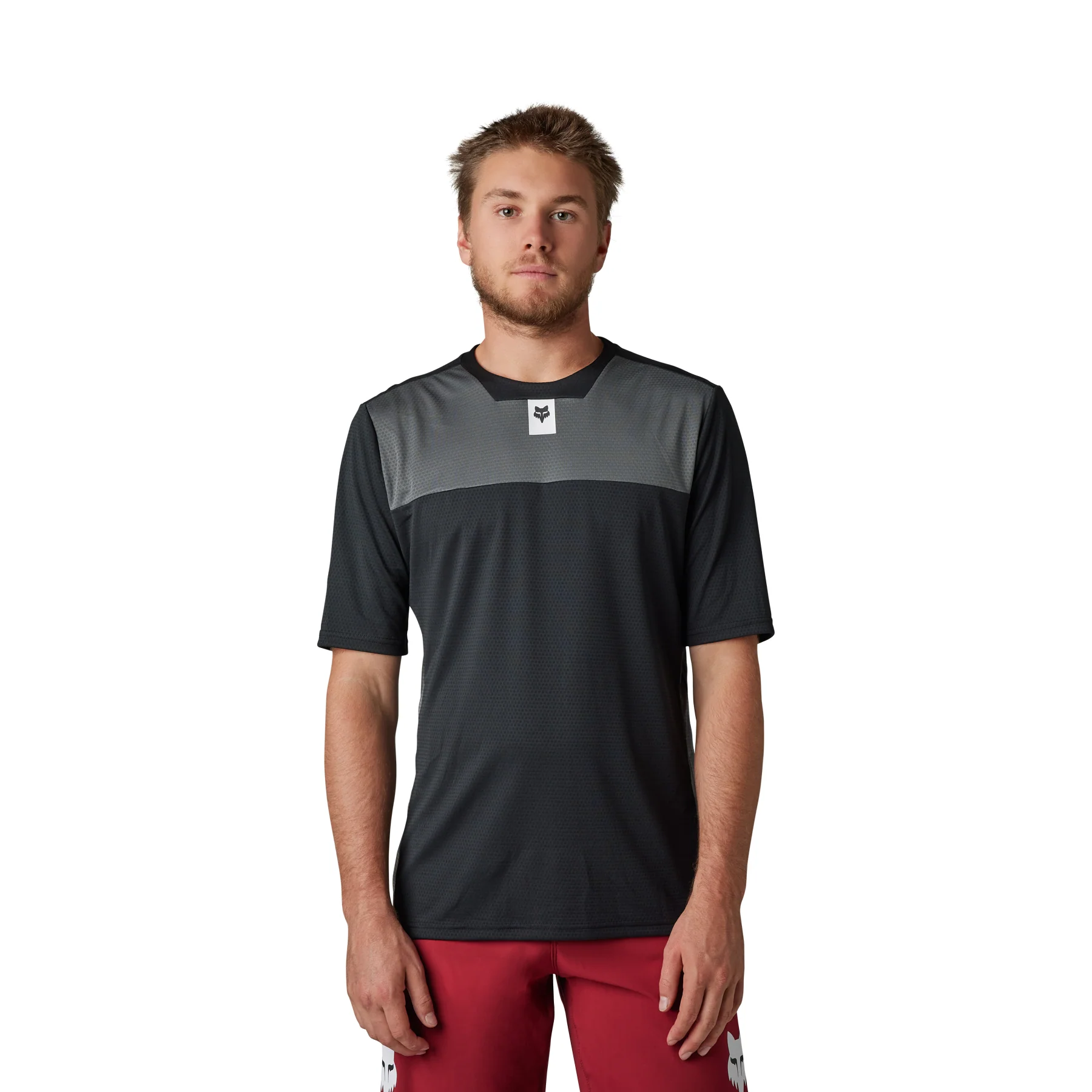 Defend Short Sleeve Jersey - Black - Image 2