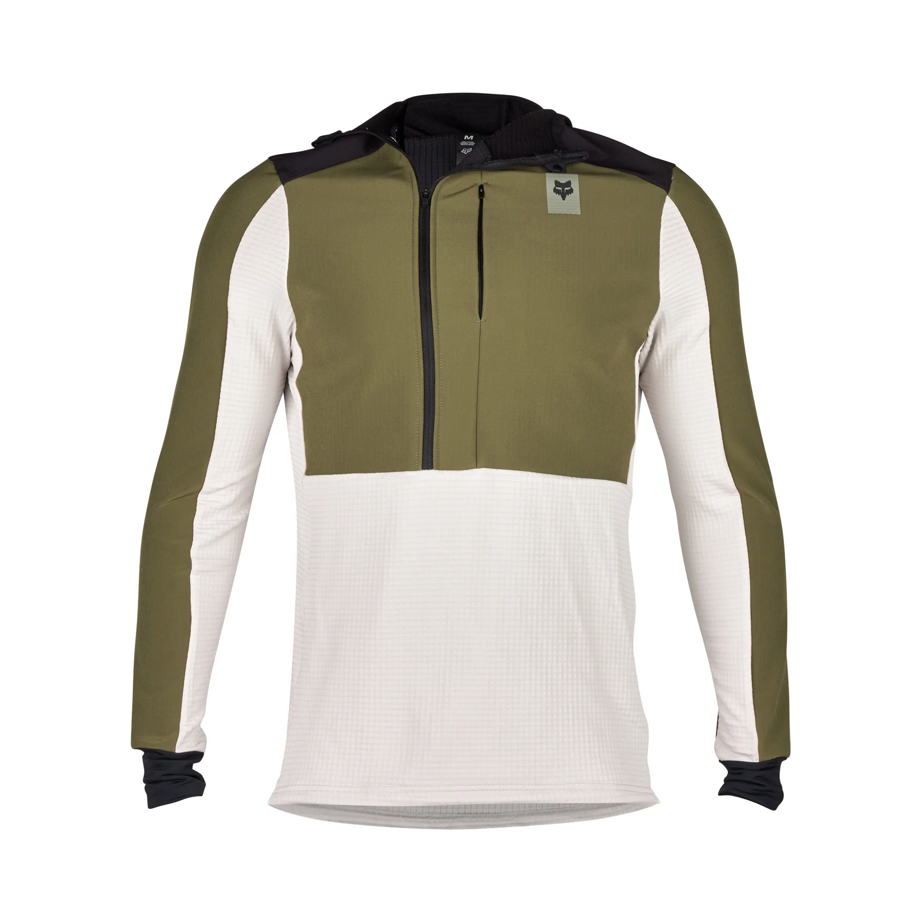 Defend Thermal Hoodie - Olive Green